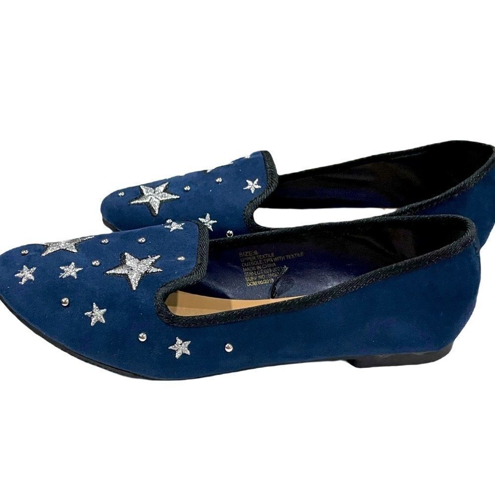 Mixit Velvet Embroidered Flats - Picture 8 of 14